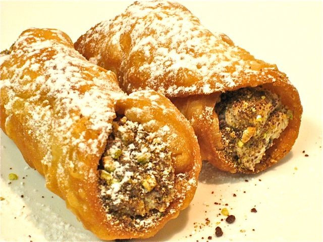 Batátás cannoli