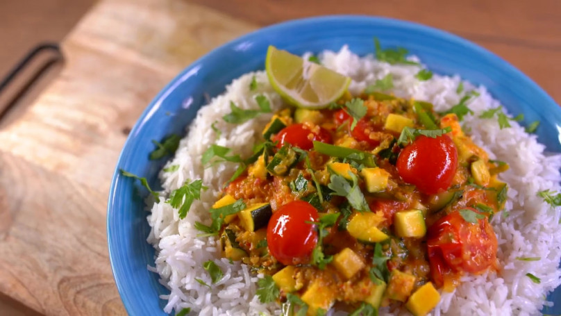 Lélekmelengető zöldséges curry