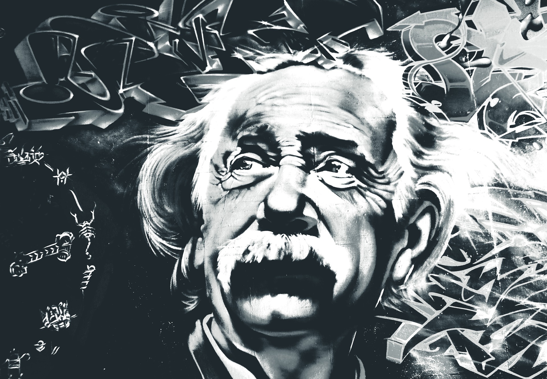 Einstein monokróm grafitin