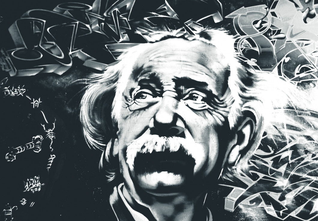 Einstein monokróm grafitin 