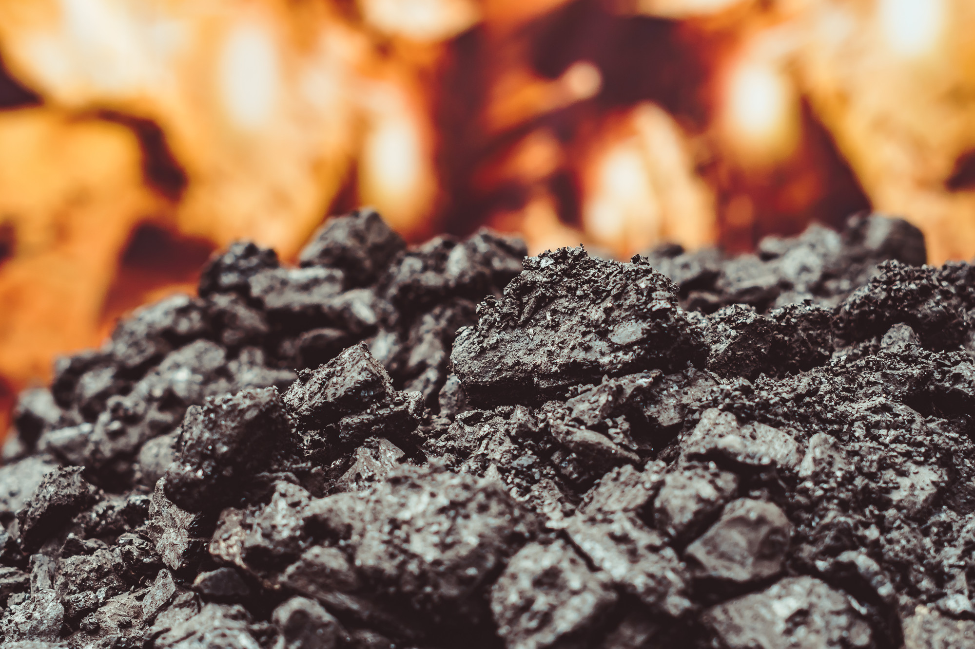 Heap of coal. place where coal stored for selling.