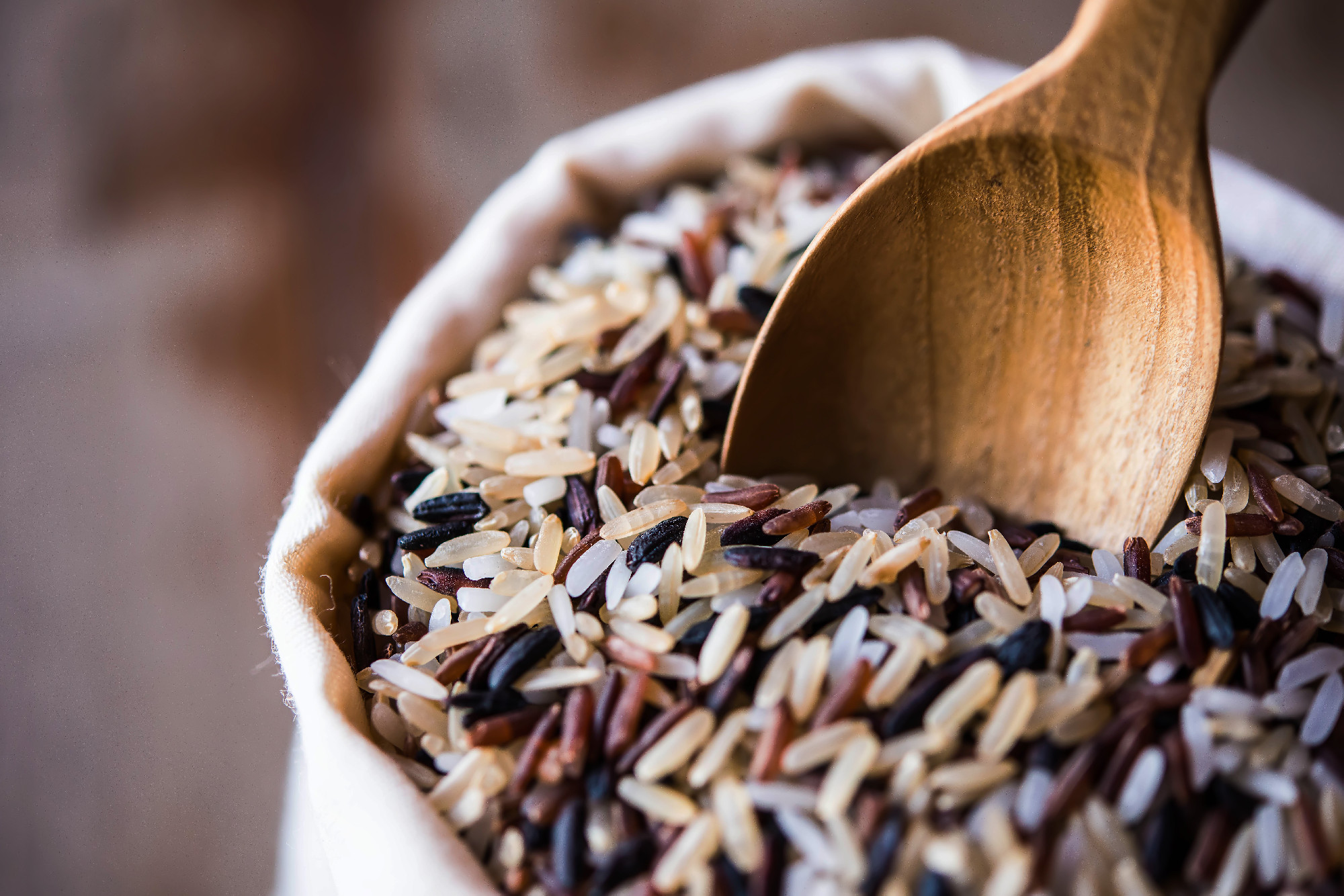 Rice in sack