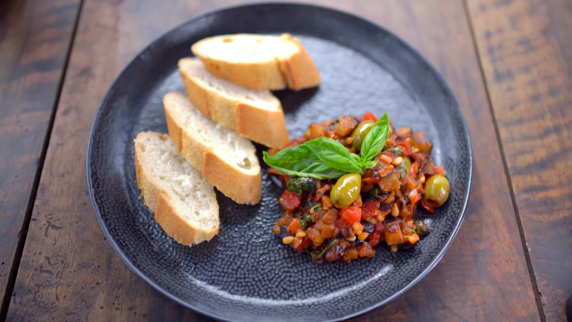 Caponata: szicíliai zöldséges egytálétel