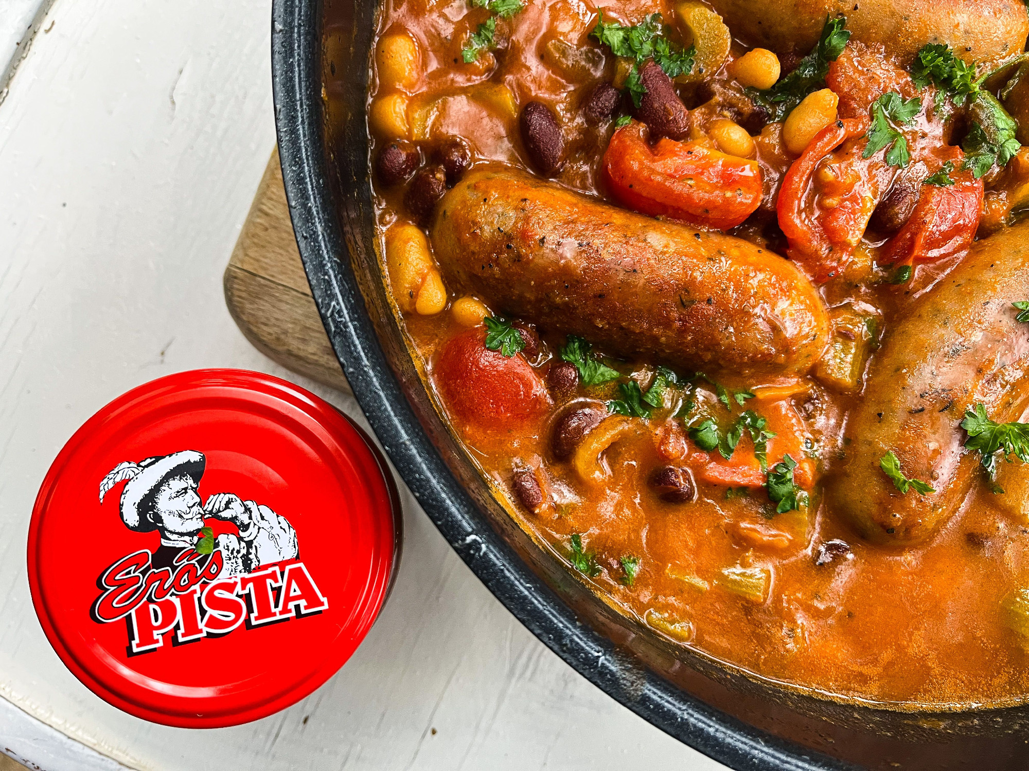 csipos-bab-kolbasszal-recept-borbas-marcsi