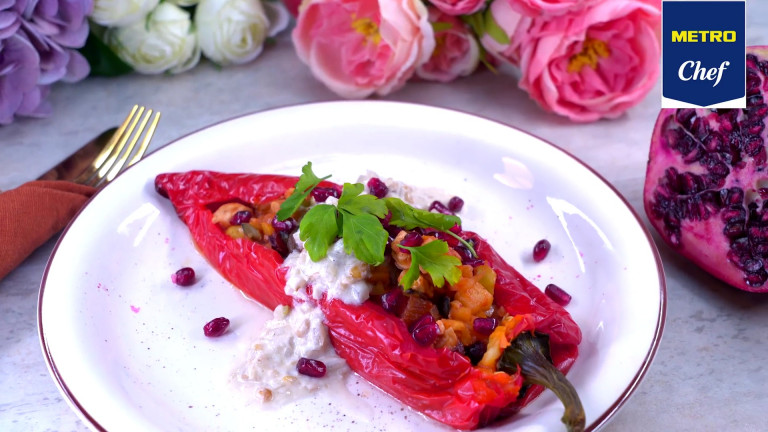 Mexikói töltött paprika: chiles en nogada