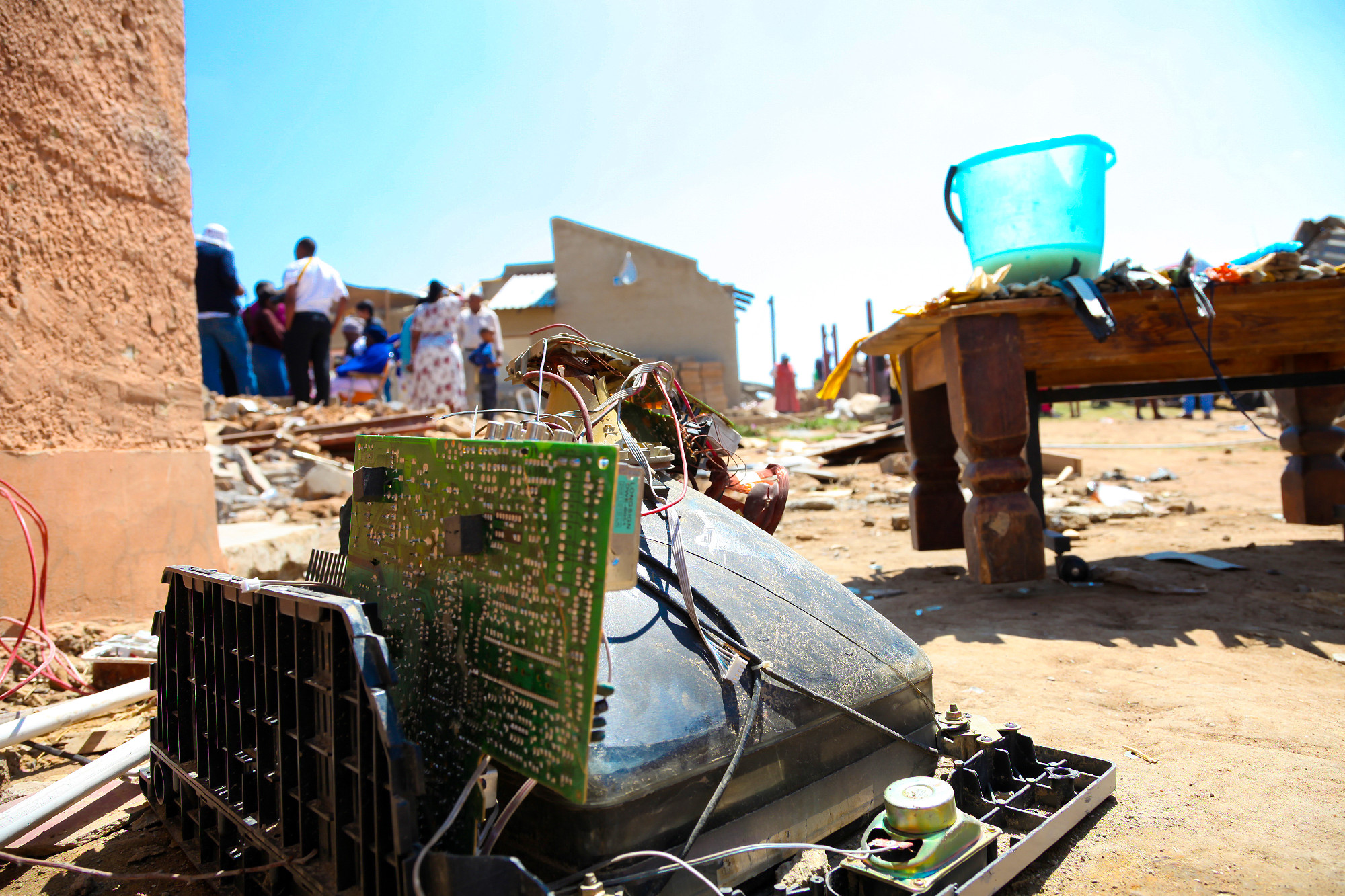 Tornado Damaged Homes in a small Township