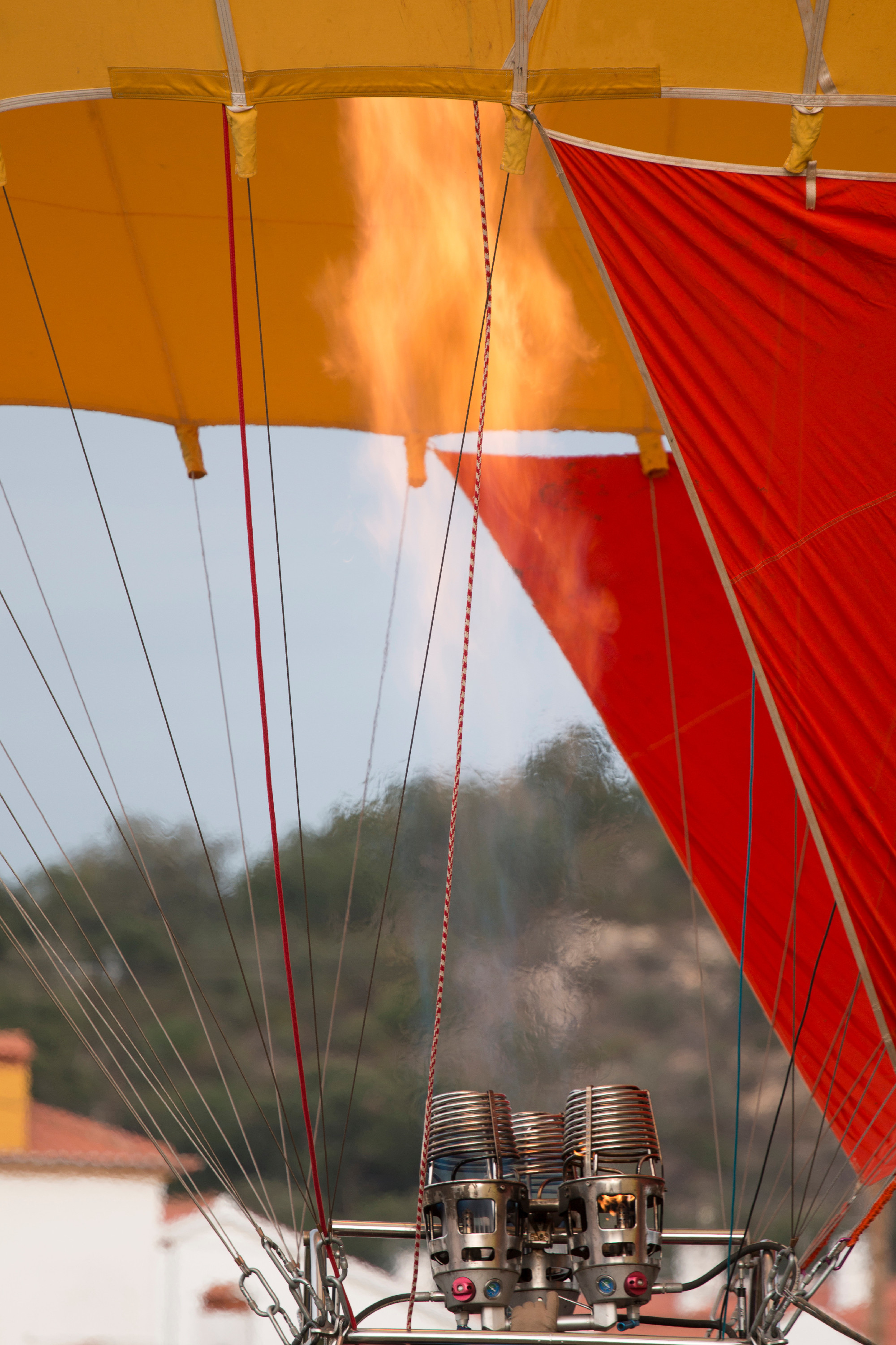 ascension of hot air balloons festival