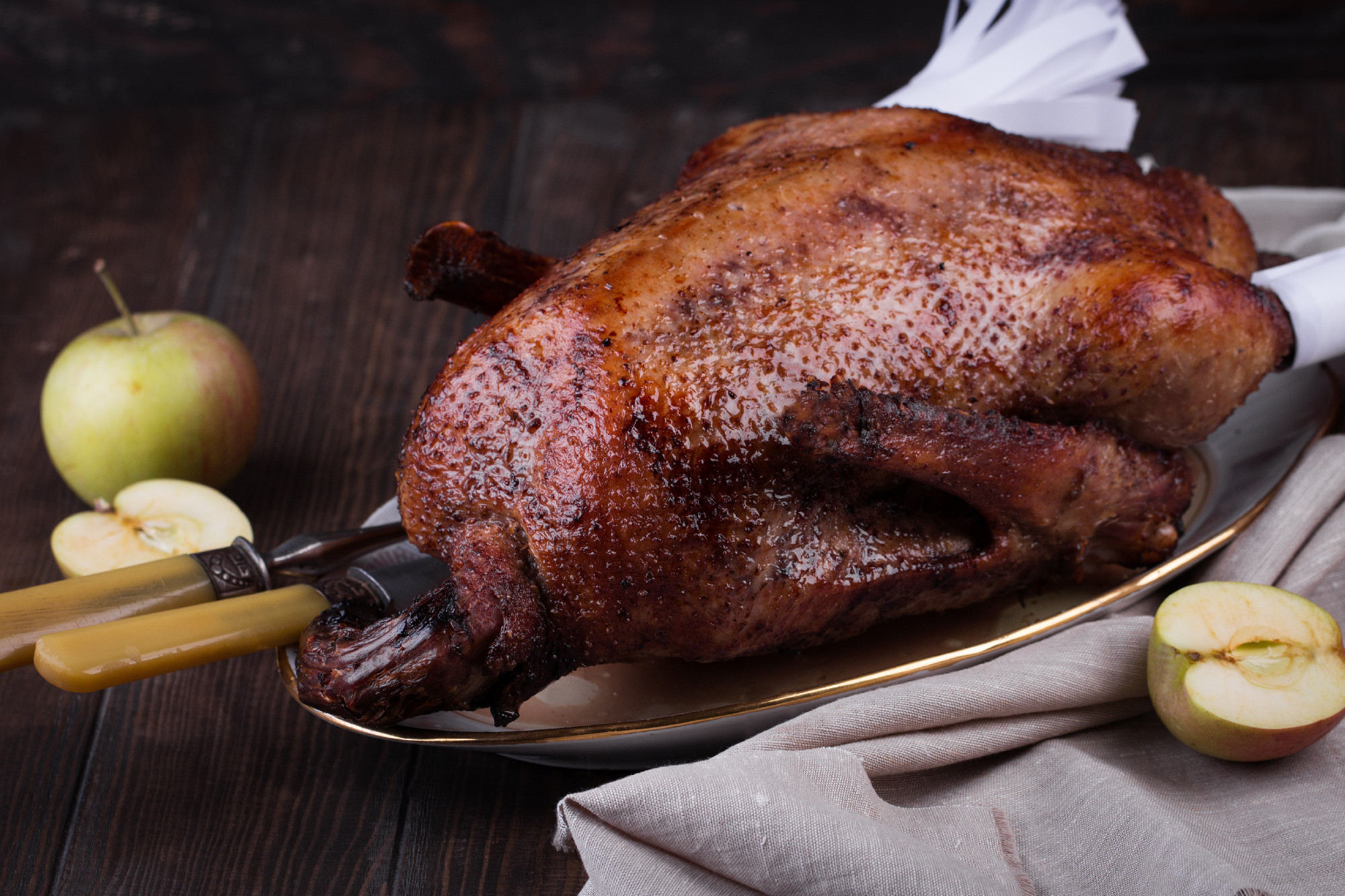 Christmas roast duck