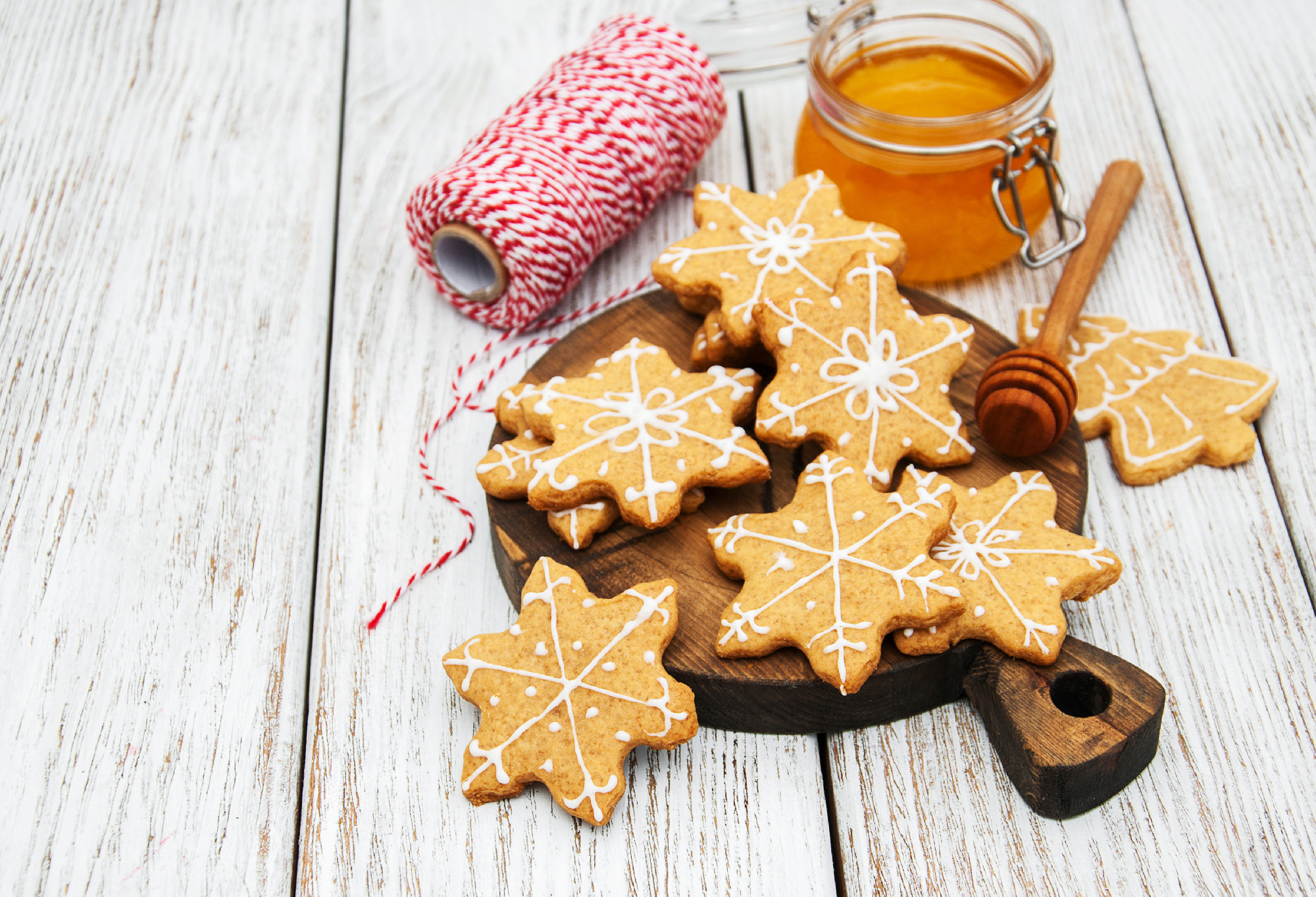 Christmas ginger and honey cookies