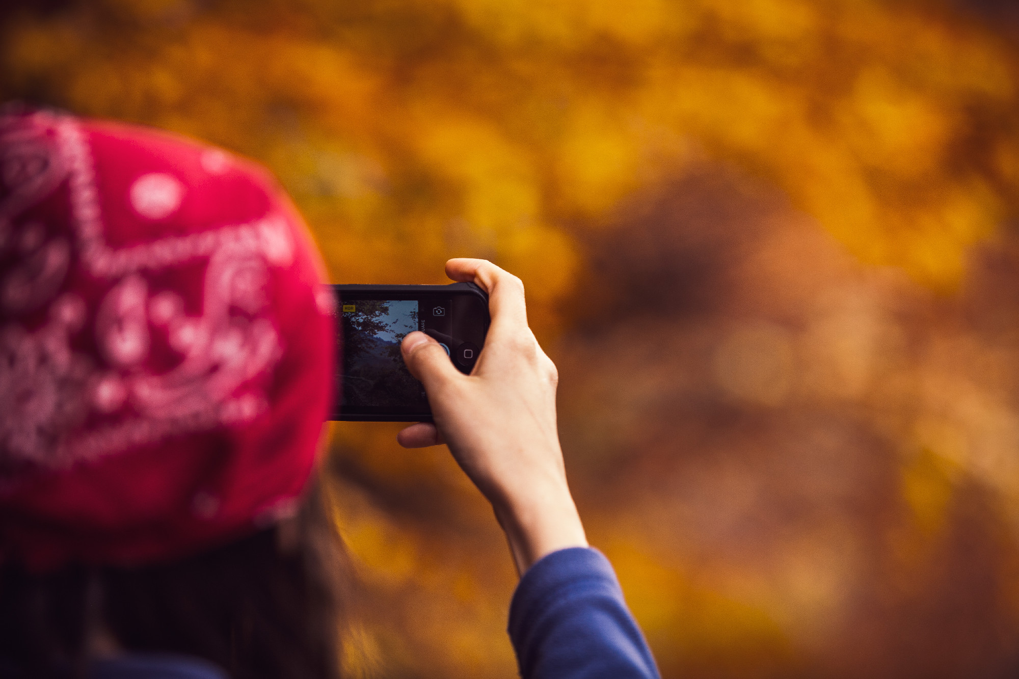 Smartphone photography, vibrant colors concept