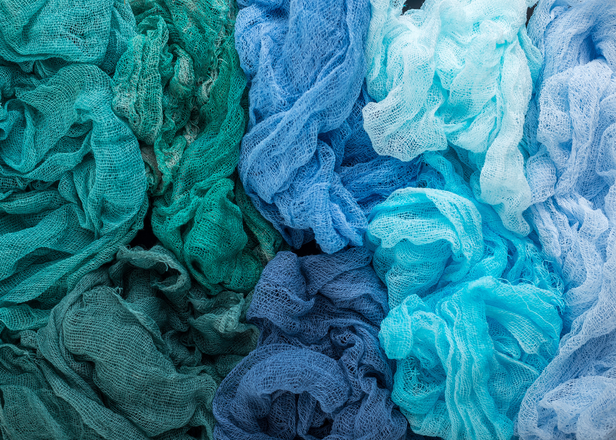Colorful gauze fabric background