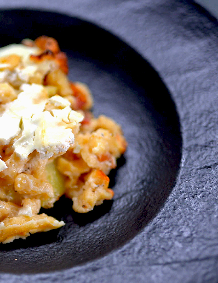 Juhtúrós rakott nokedli