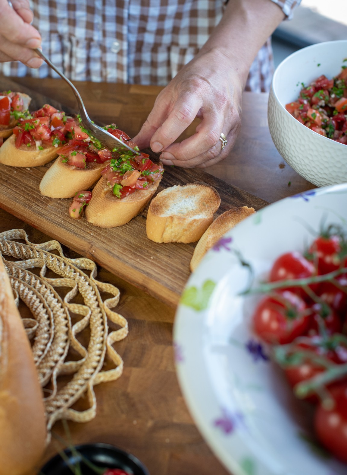 Paradicsomos bruschetta