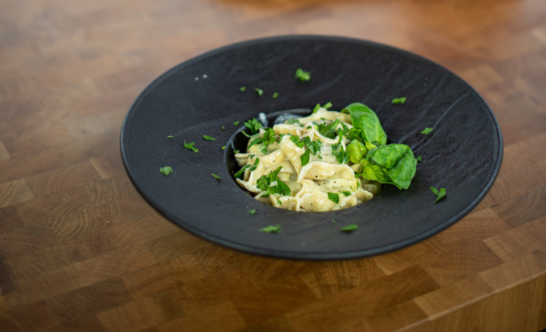 Spenótos vegán ravioli