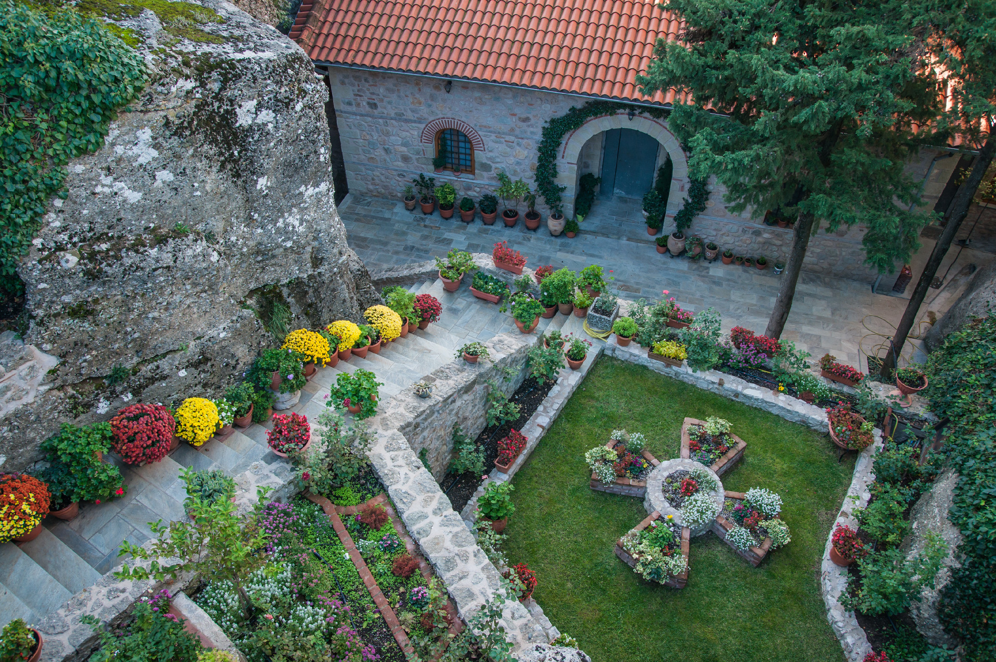 Monastery of Varvara Rusanov in Meteora, Greece