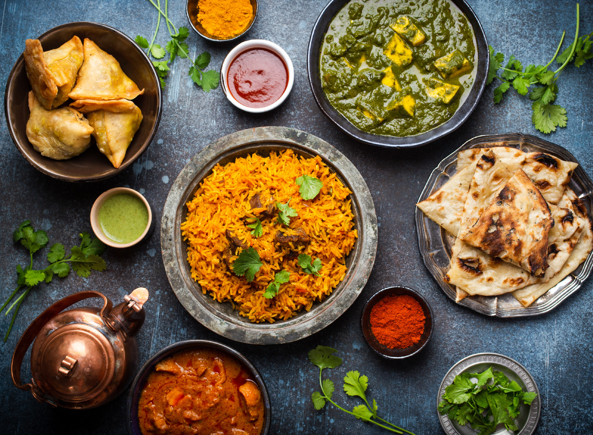 Authentic Indian dishes and snacks