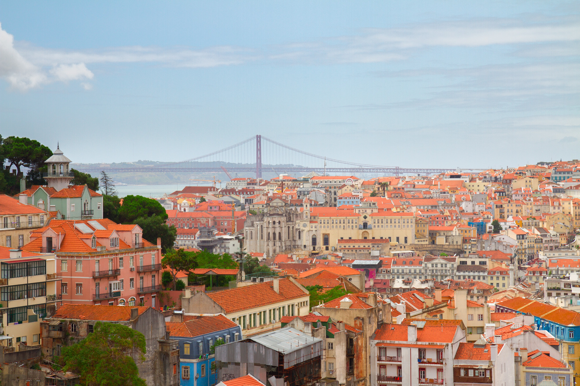 skyline of Lisbon, Portugal