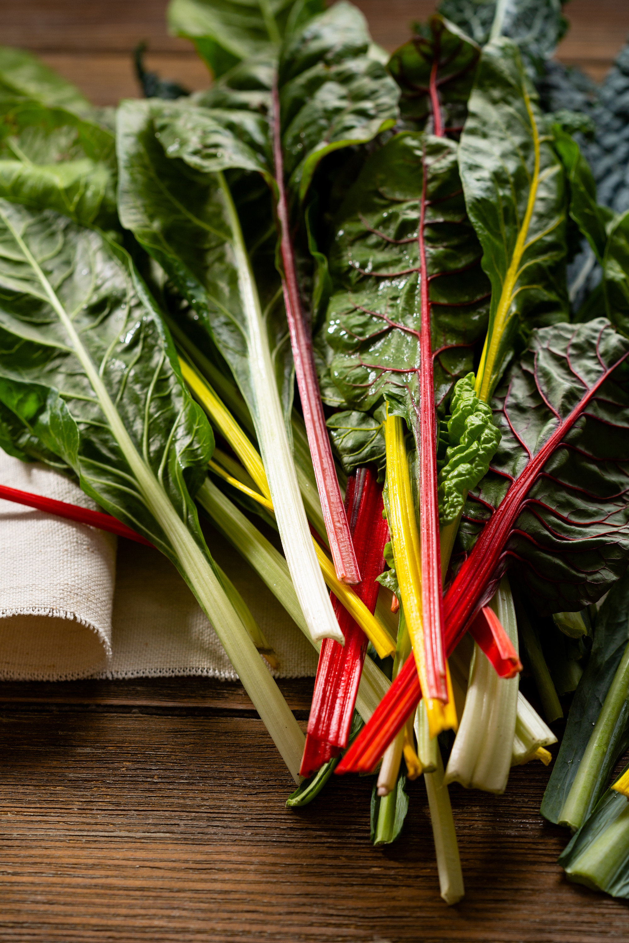 Fresh leaves chard swiss