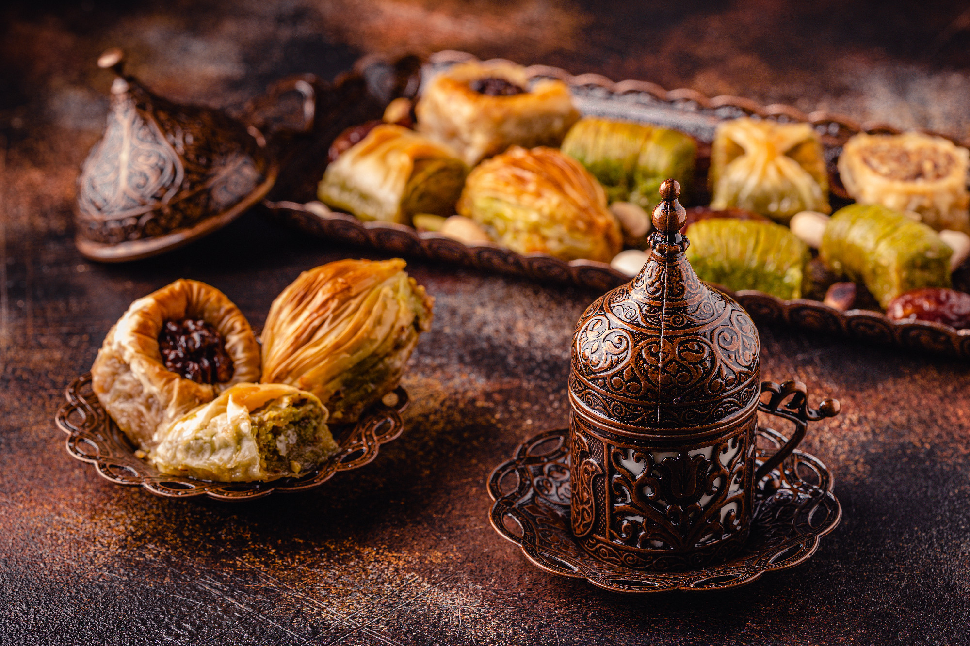 Traditional turkish, arabic sweets baklava