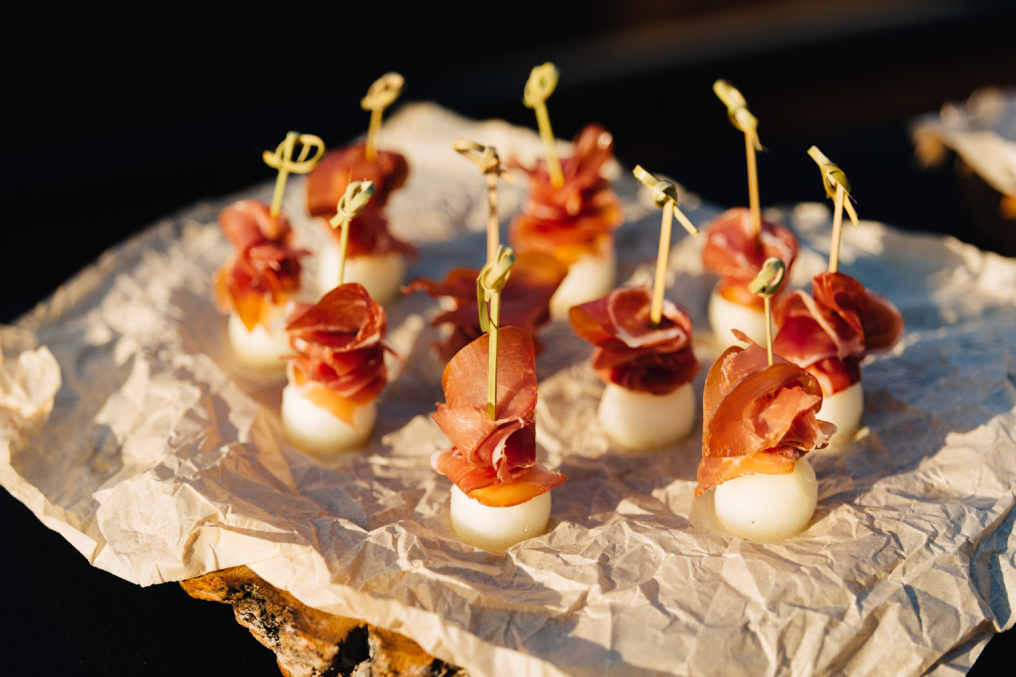 Prosciutto-Wrapped Mozzarella Cheese Appetizers
