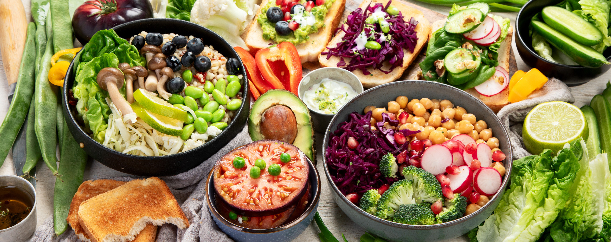 Vegan food concept.