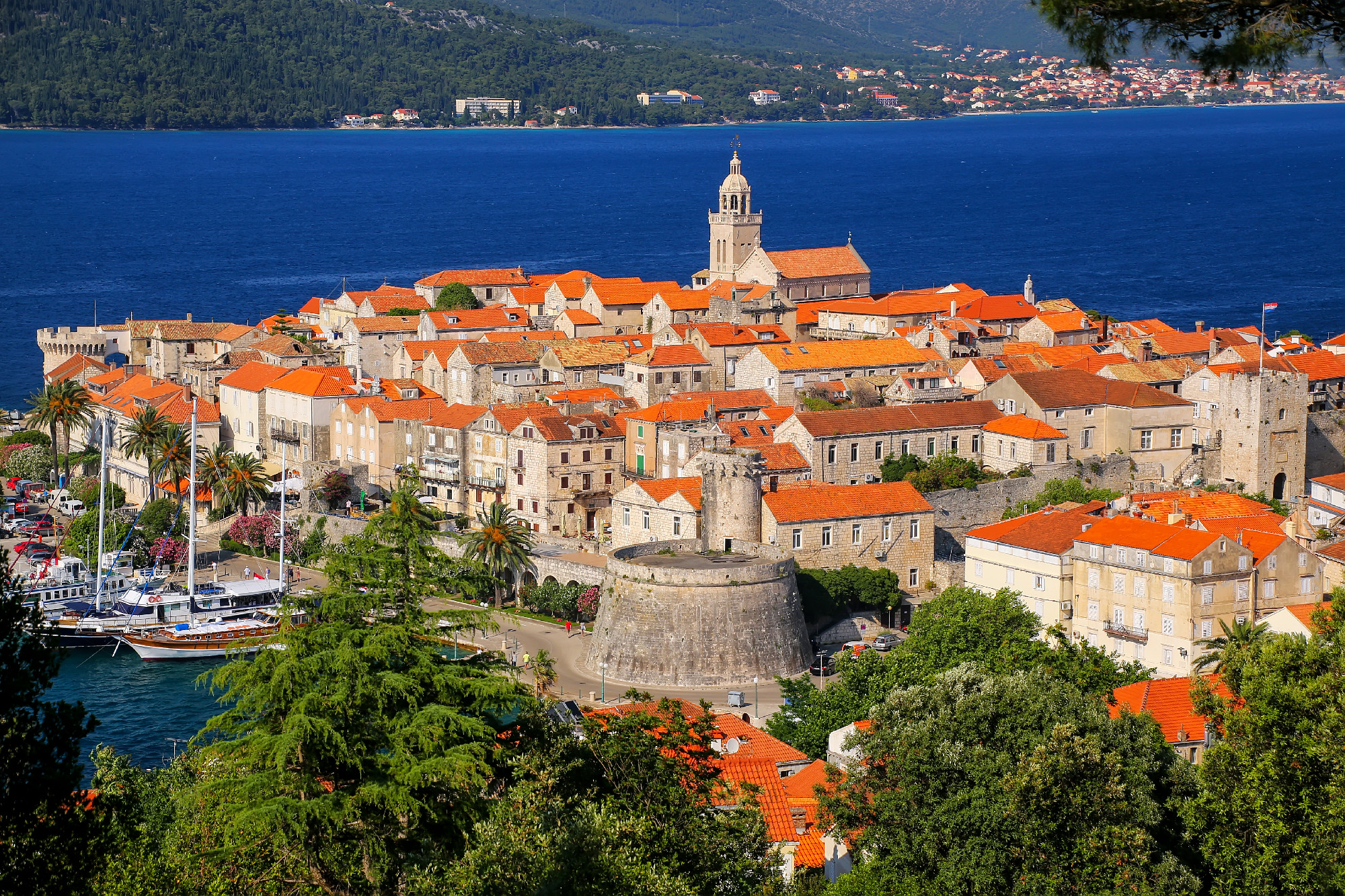 View of Korcula old town, Croatia