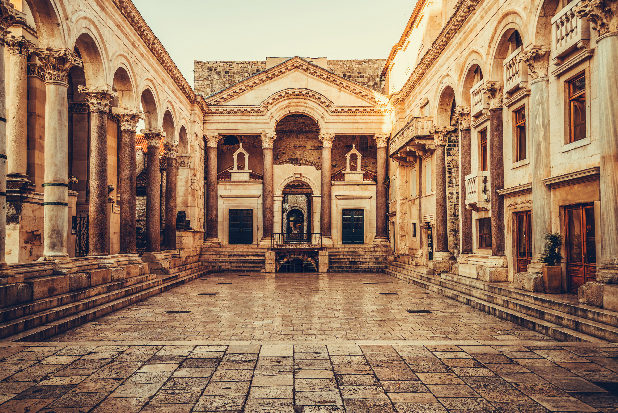 The Diocletian's Palace in Split, Croatia.