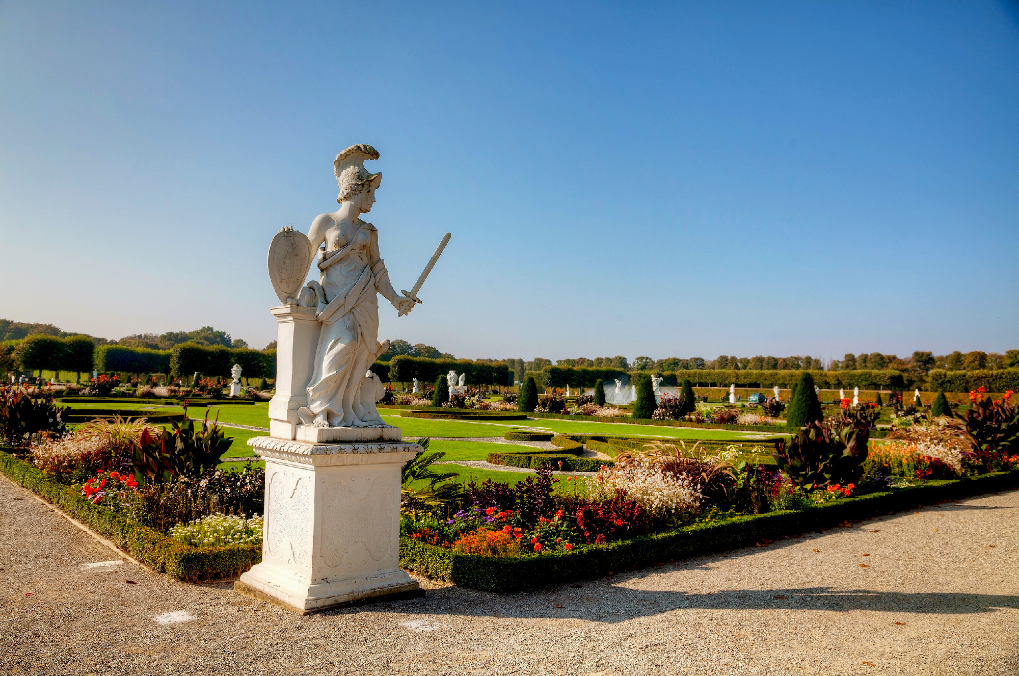 The Herrenhausen Gardens in Hanover, Germany