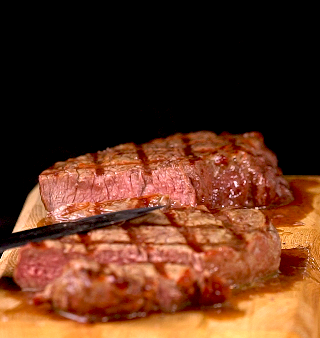 Bélszín grillen készítve