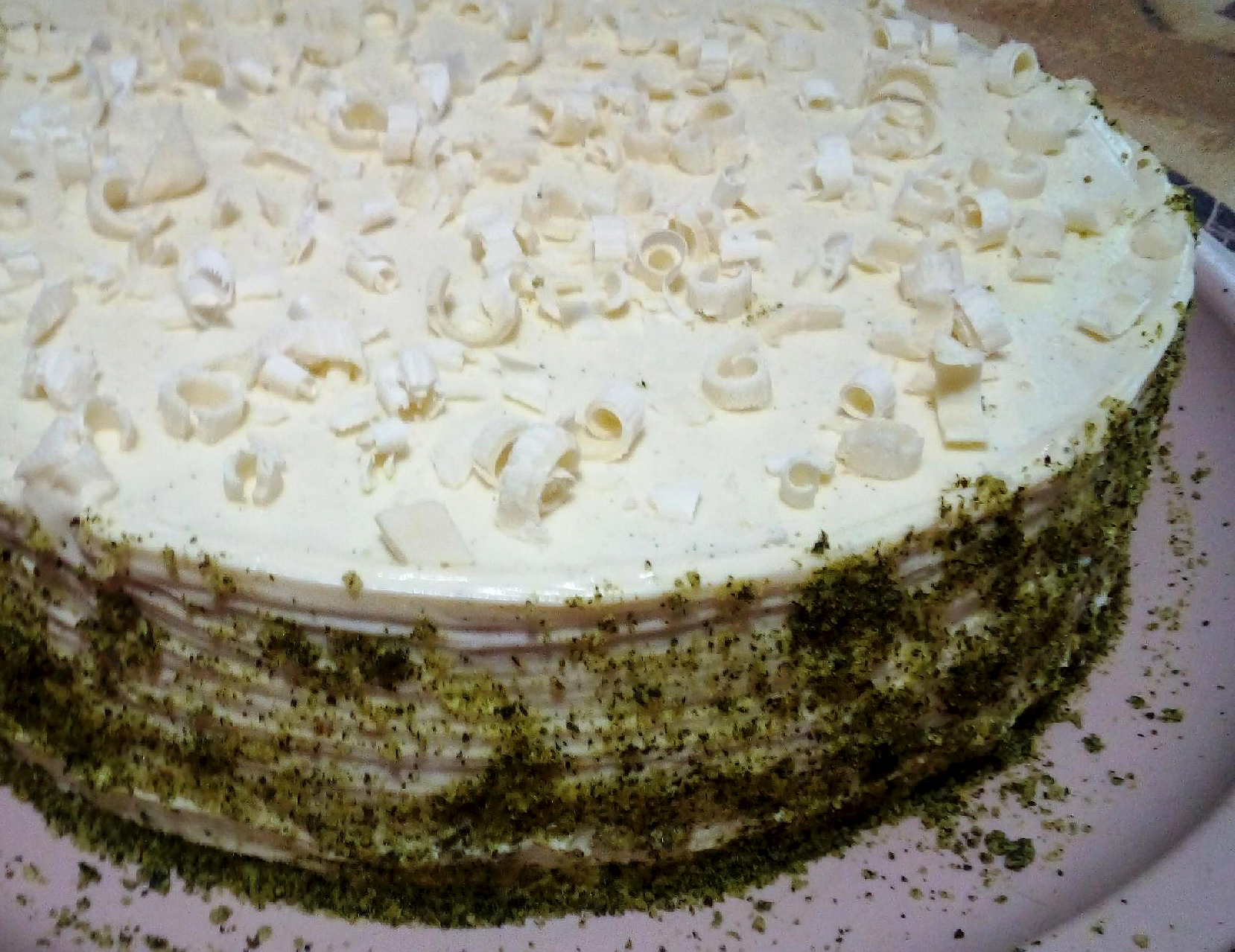 Fehércsokis cukormentes torta