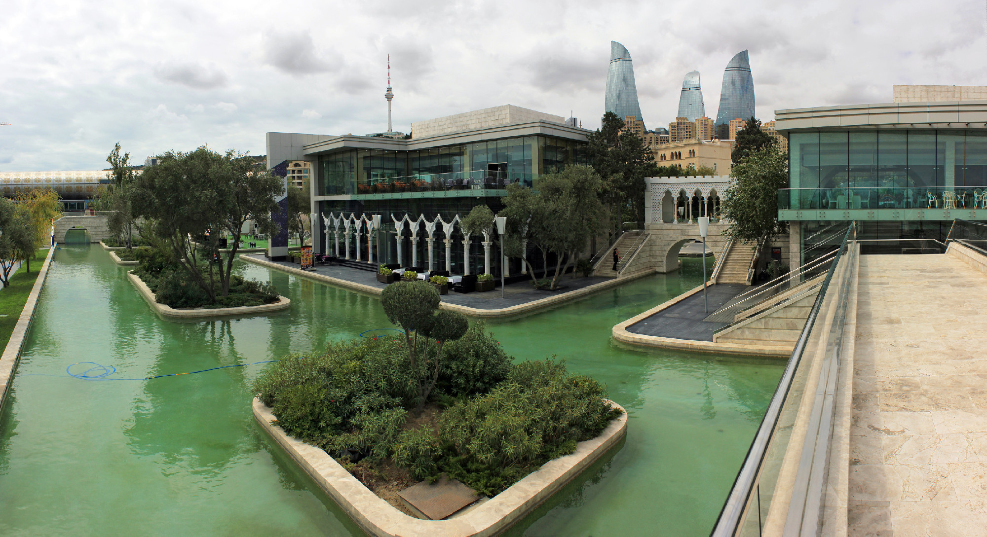 Beautiful Venice in the city center. Baku. Azerbaijan.