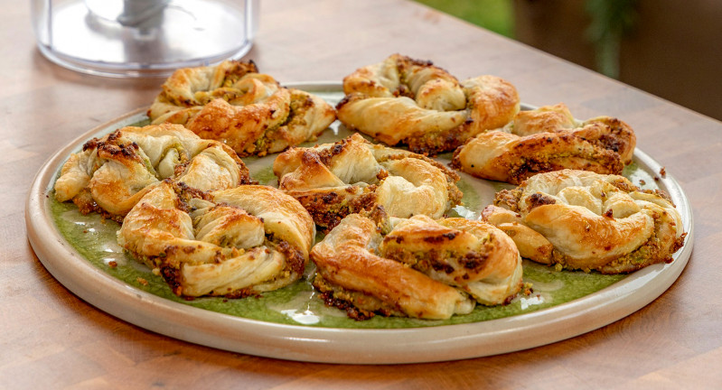 Pisztáciás baklavatekercs