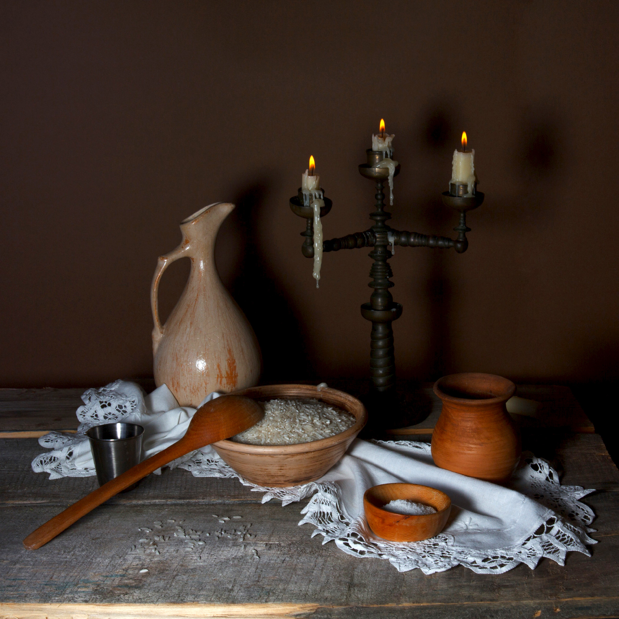 Still life with rice