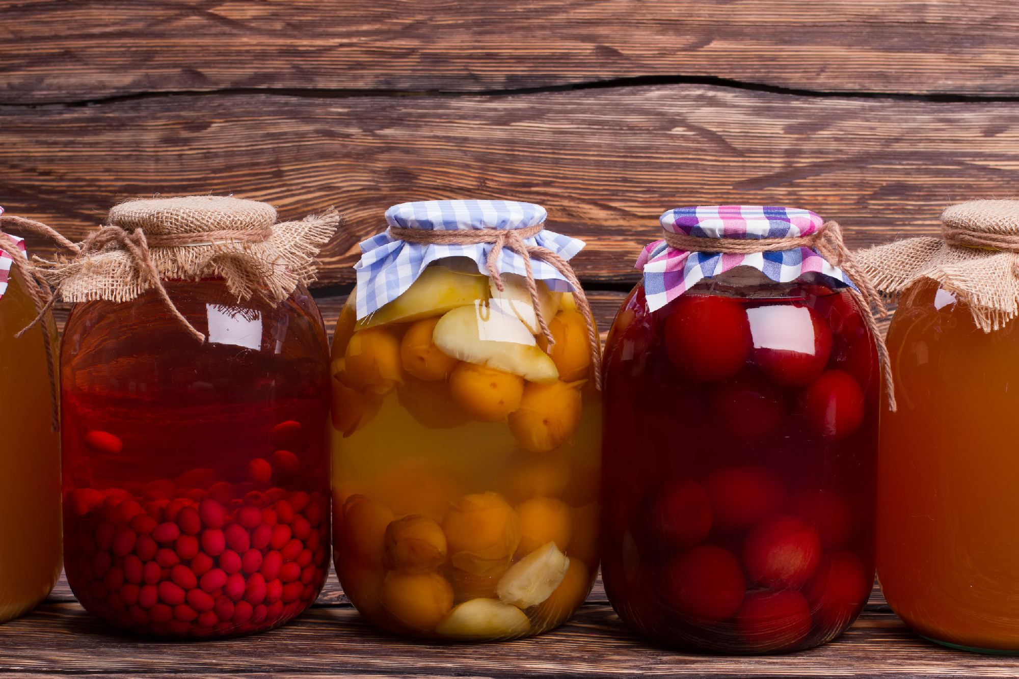 Homemade drinks.