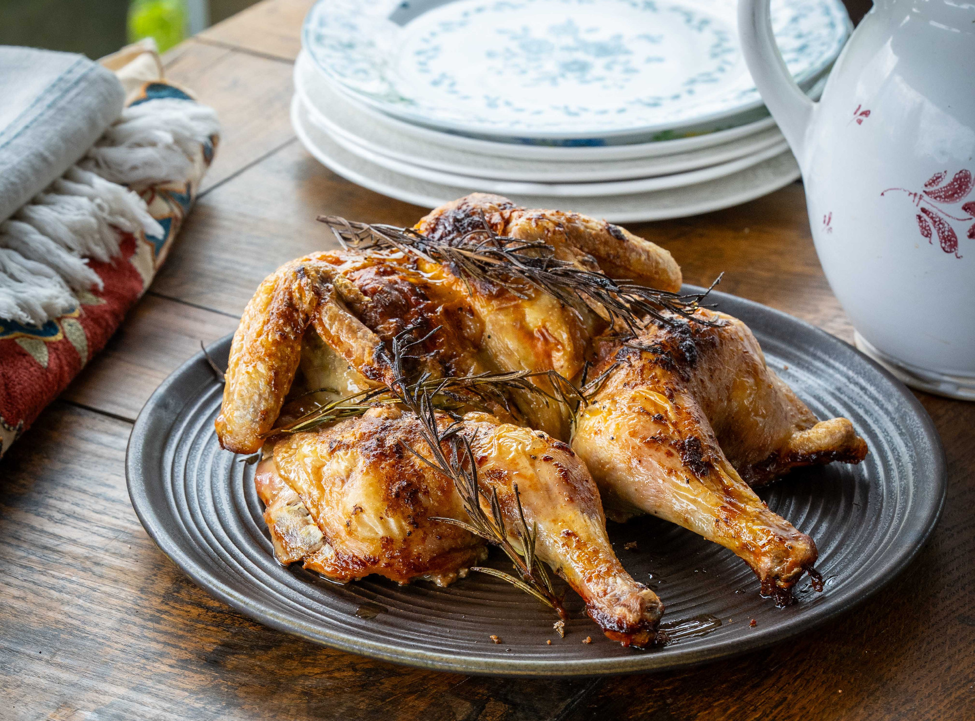 Fűszervajas sült csirke