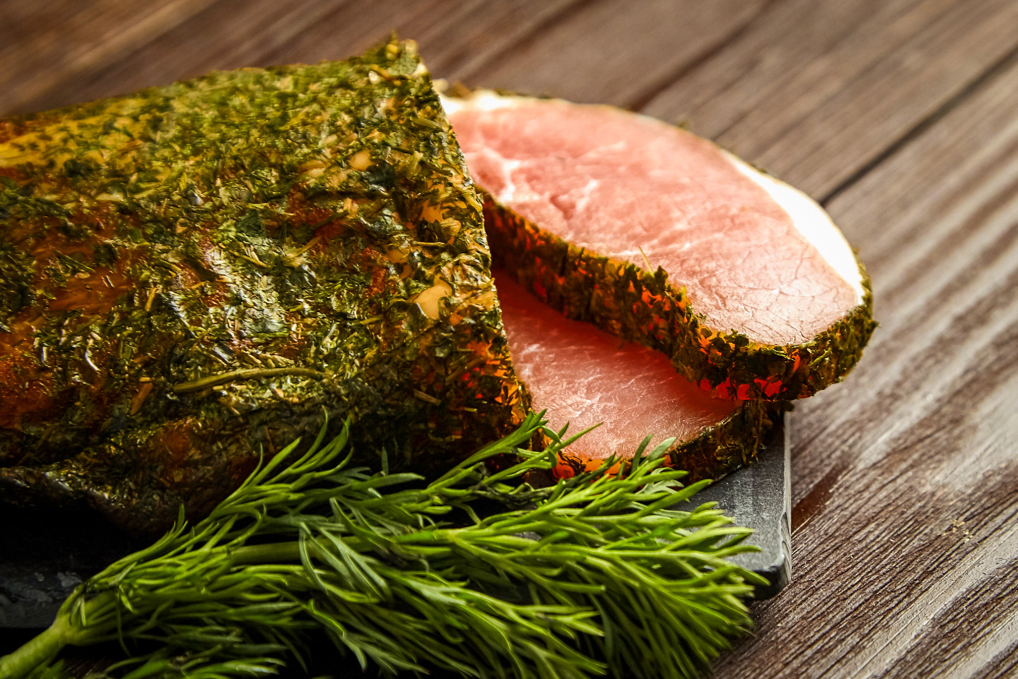 Polendwitz is a jerky tenderloin, dried pork with spices and fre