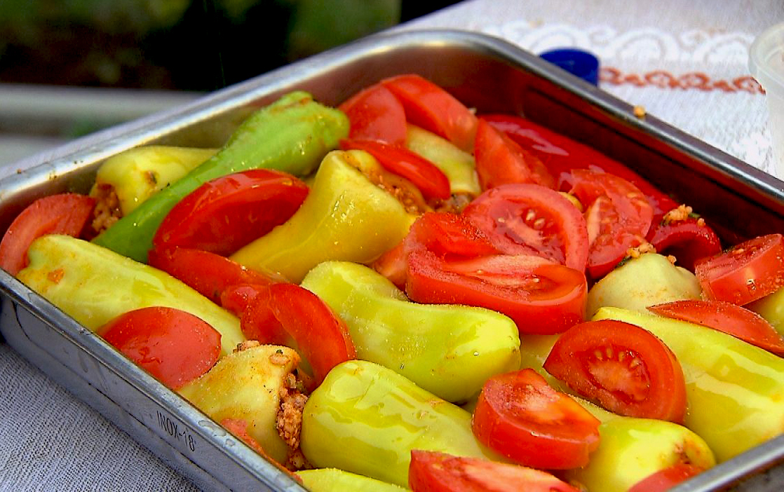 Töltött paprika görög módra
