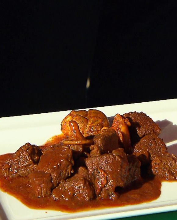 Erdei gombás vadpörkölt juhtúrós sztrapacskával