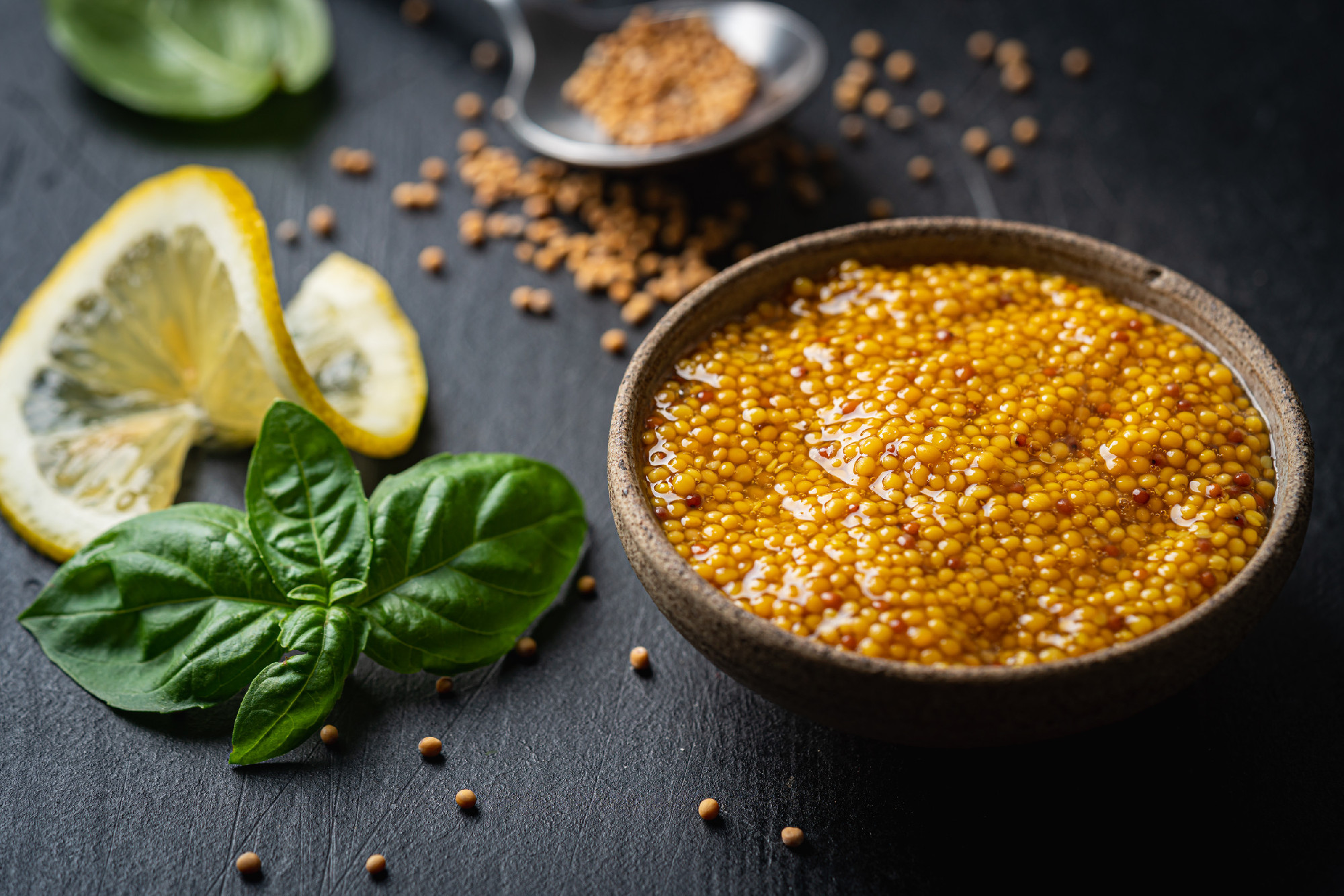 Fresh organic mustard