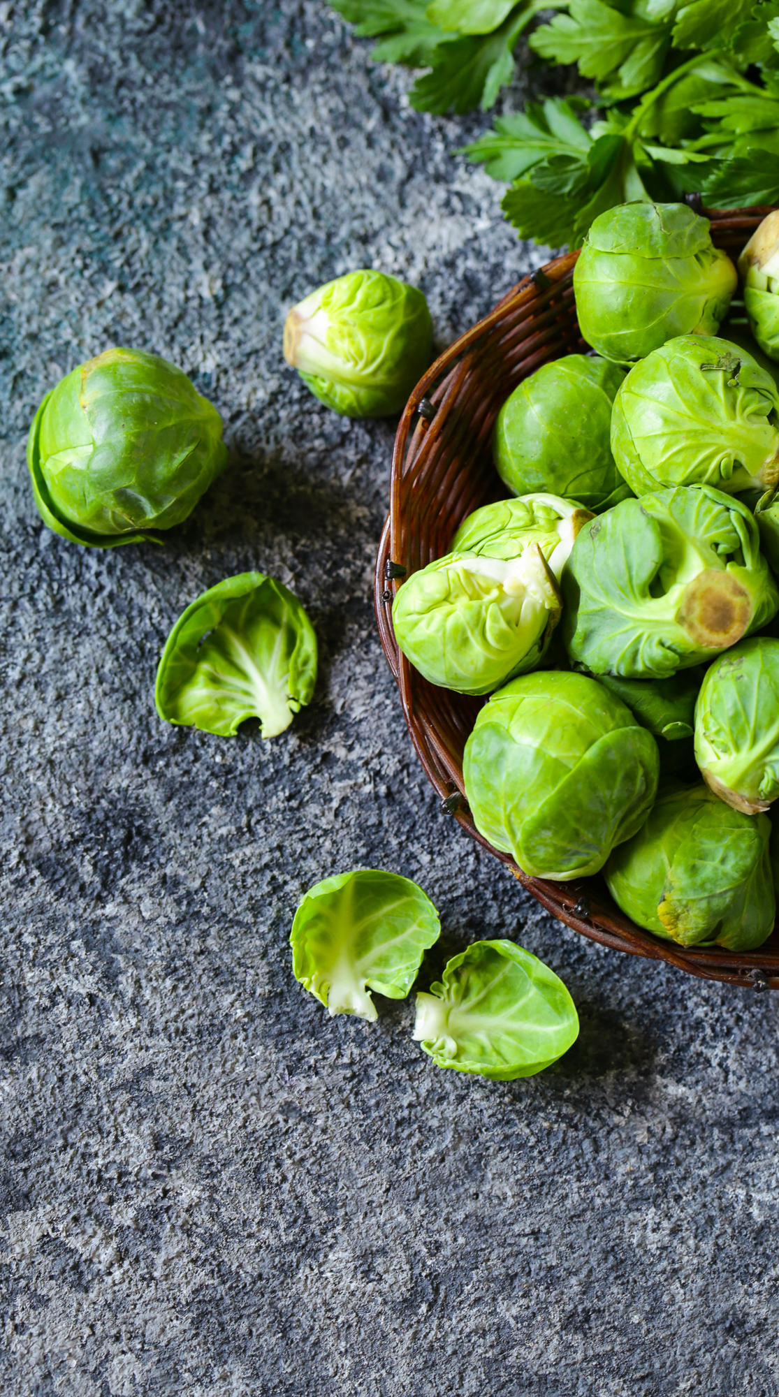 organic brussels sprouts for healthy food