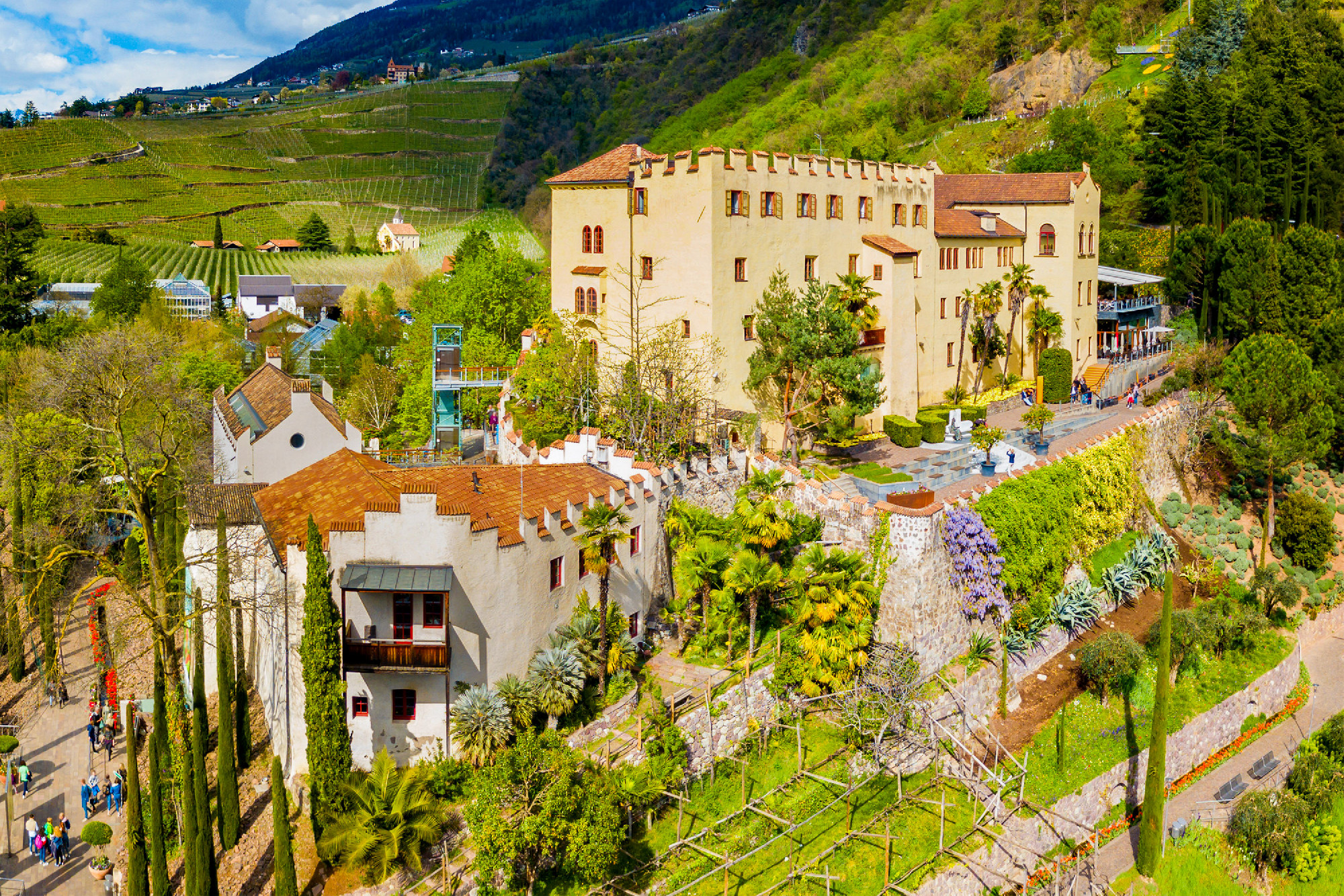 Trauttmansdorff Castle Gardens in Merano
