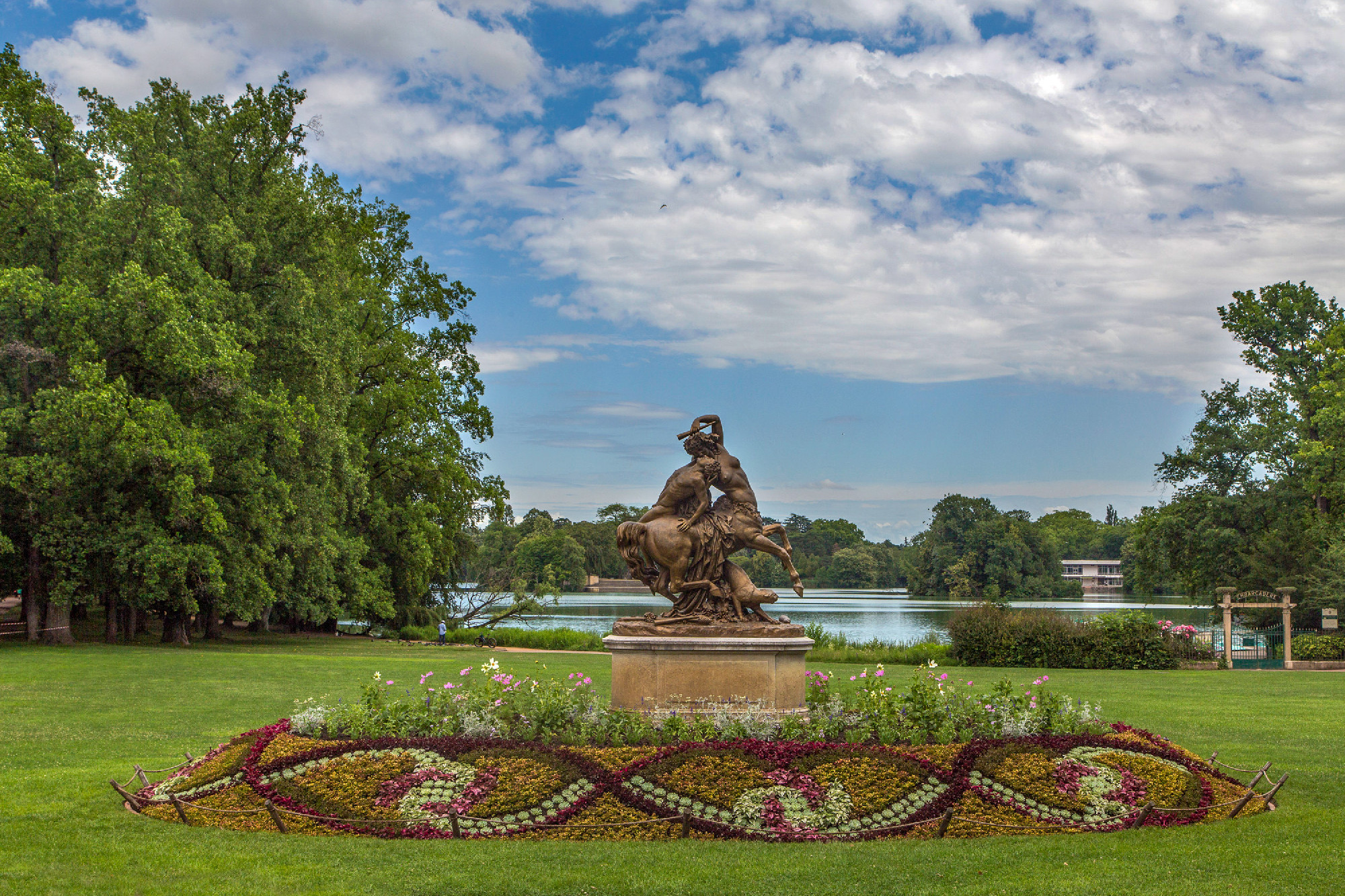 Garden tete d or Parc de la Tete d'Or in Lyon, France. Garden na