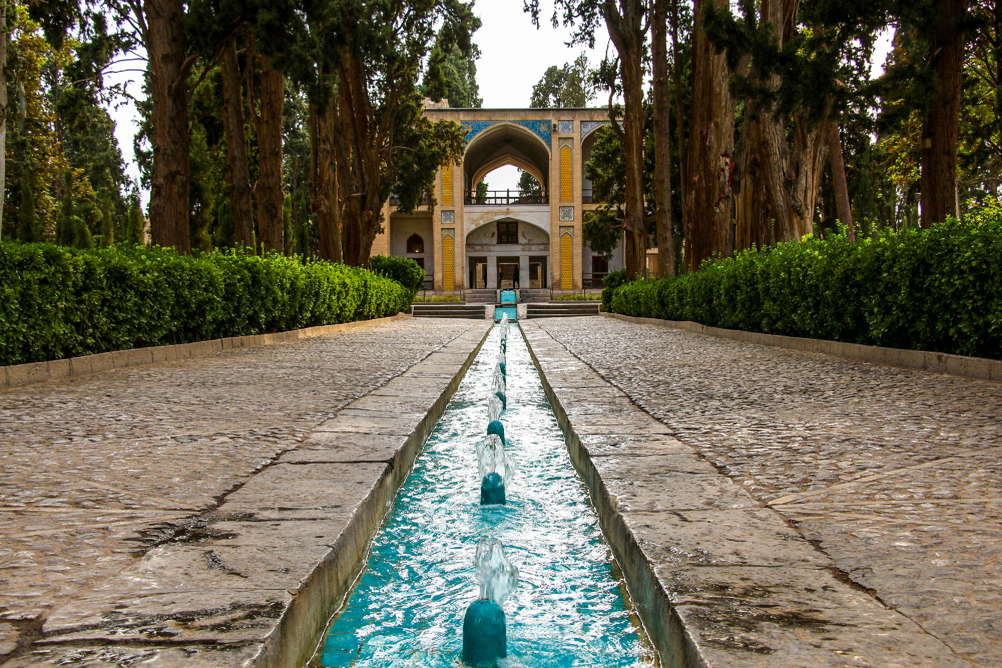 View of the Fin Garden or Fin Bagh near the persian city of Kash