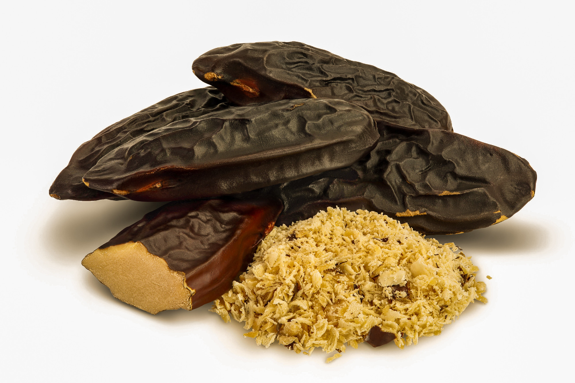 Tonka bean isolated on white background with clipping path and f