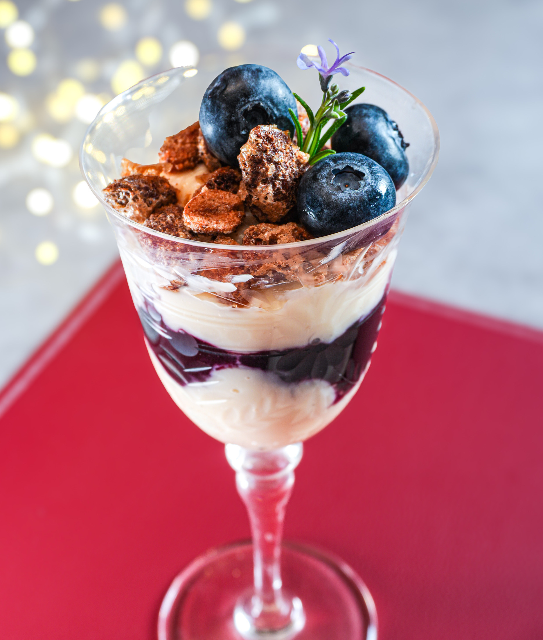 Csíkos pohárdesszert