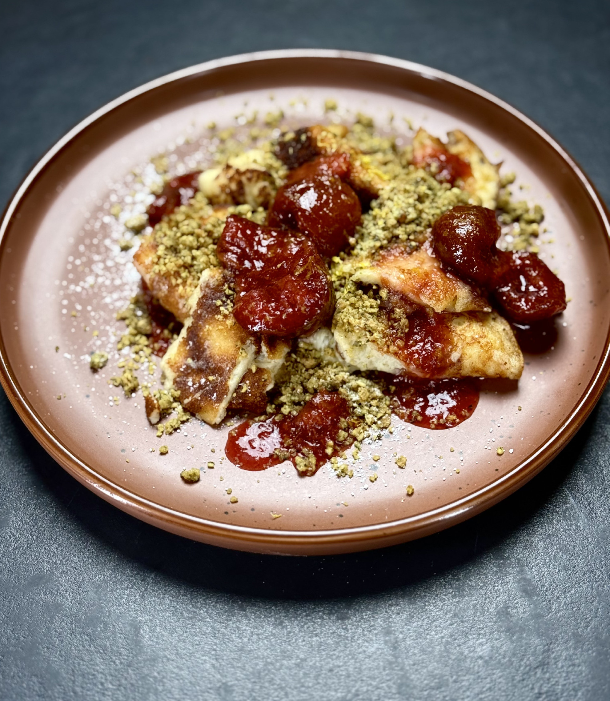 Túrós császármorzsa