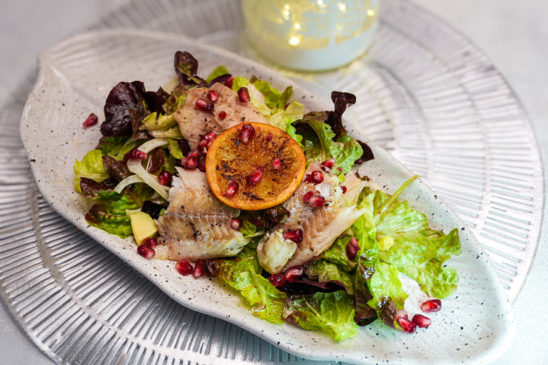 Narancsos sült tőkehal