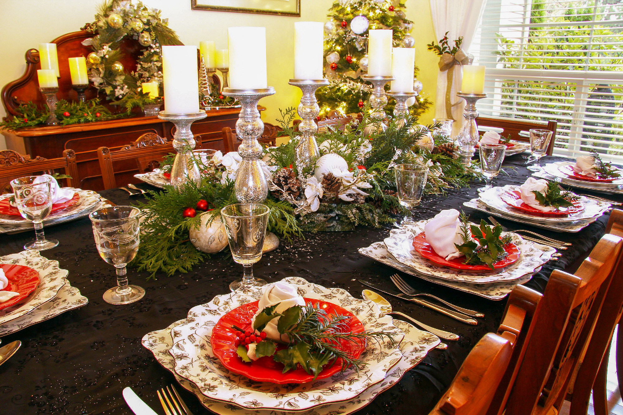 Christmas dining table