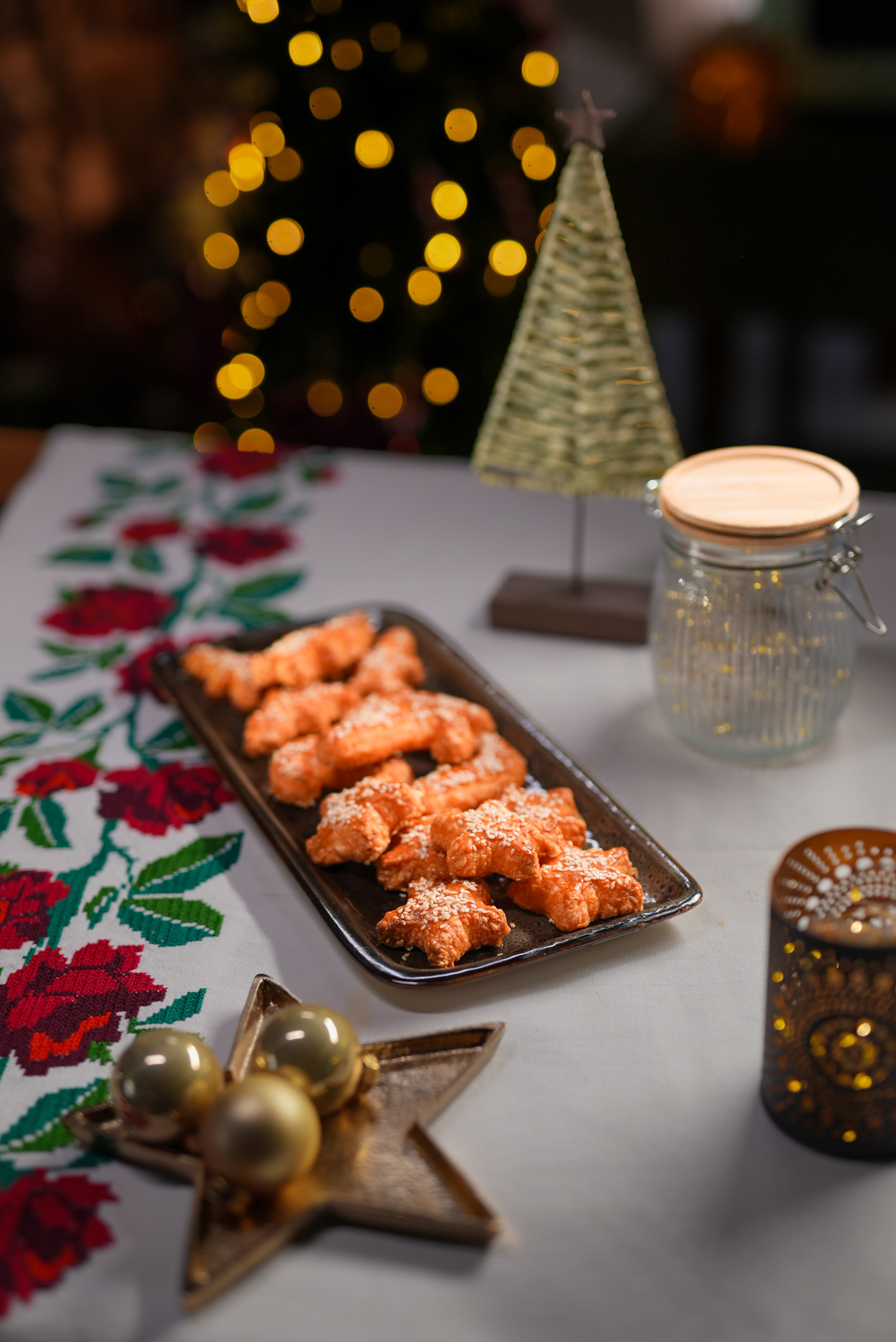 Sajtos, szezámos ropogós