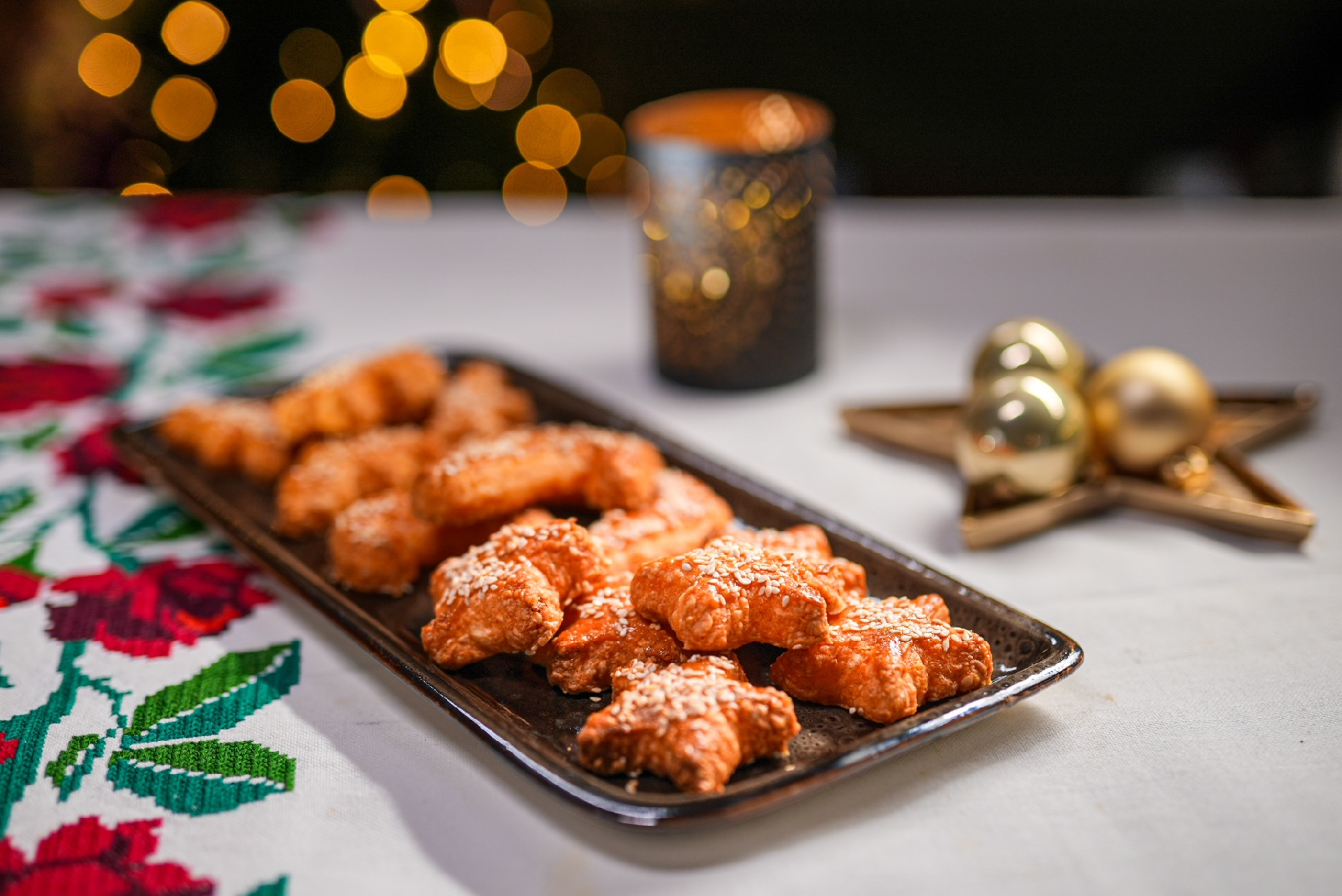 Sajtos, szezámos ropogós